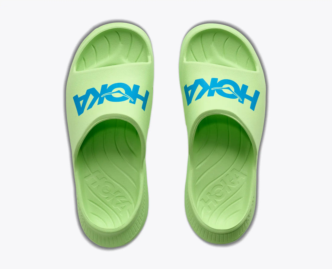 Ora Athletic Slide coloris Tart Apple / Skyward Blue, vue 2