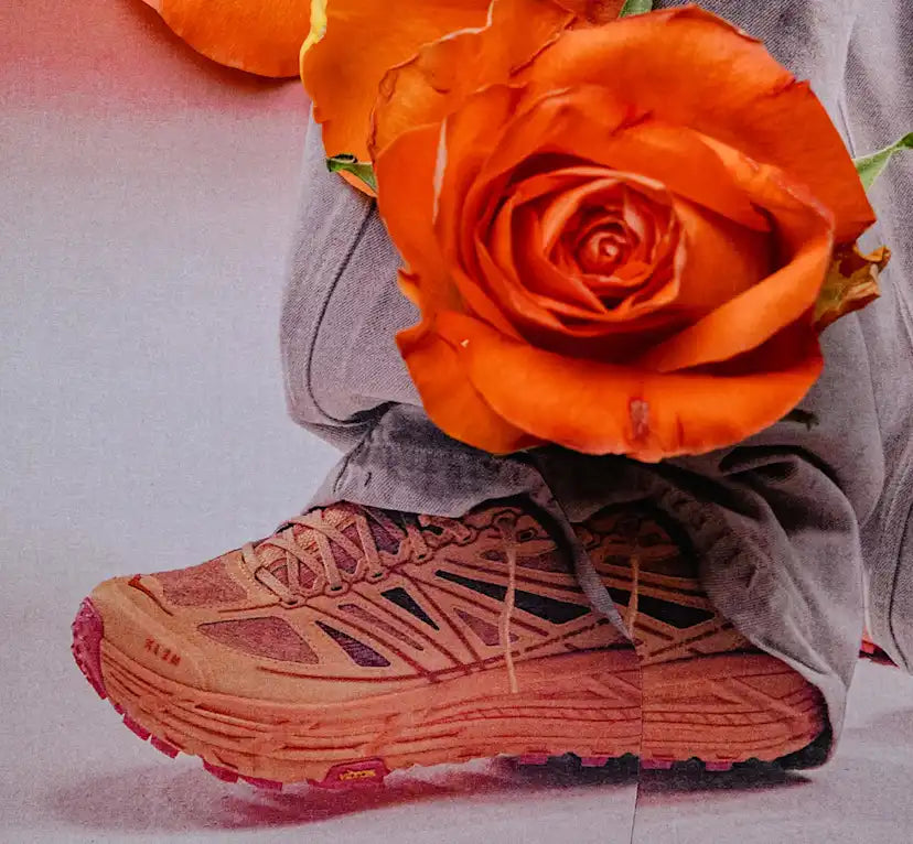 HOKA x XLIM Mafate Speed 2 coloris Peach Dust, vue 2